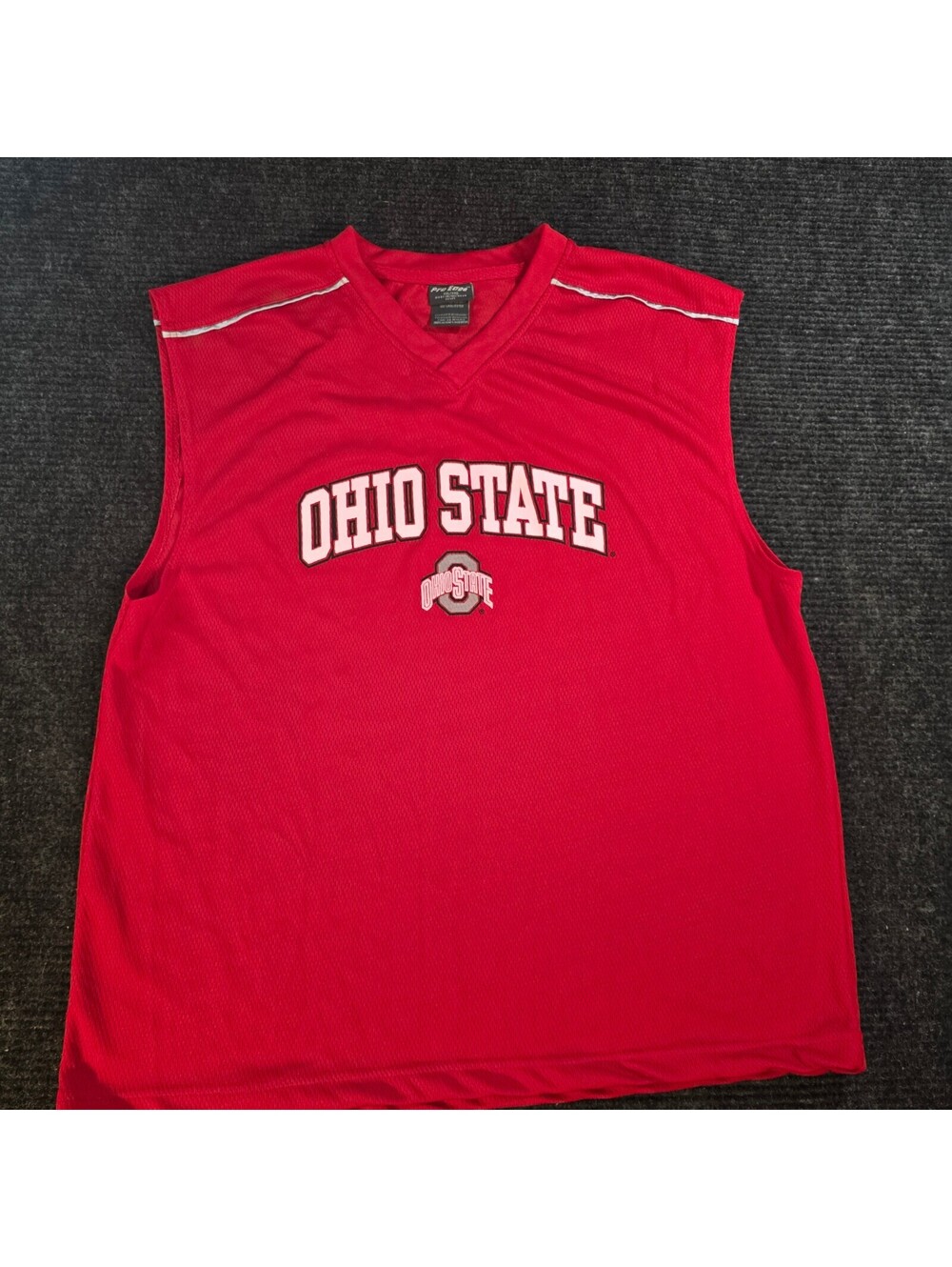 Ohio State Sleeveless Basketball Jersey XXL Red Polyester